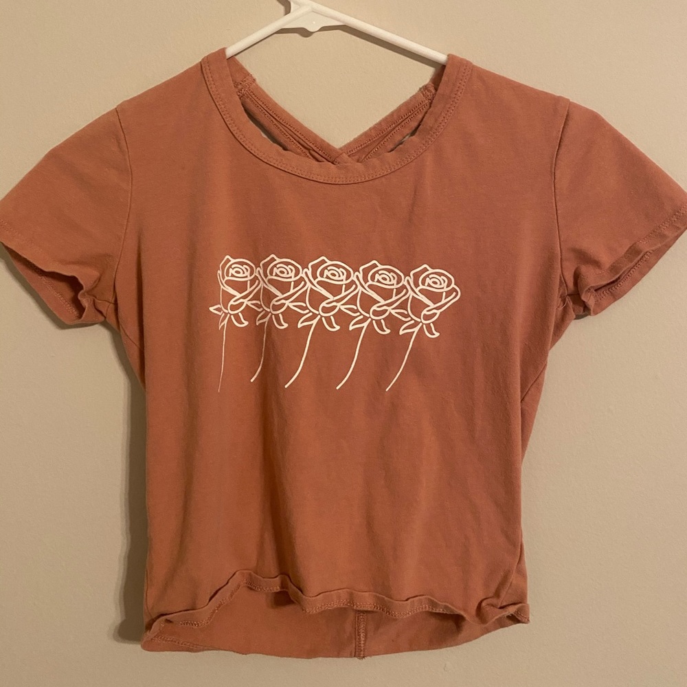Crop Top with flowers